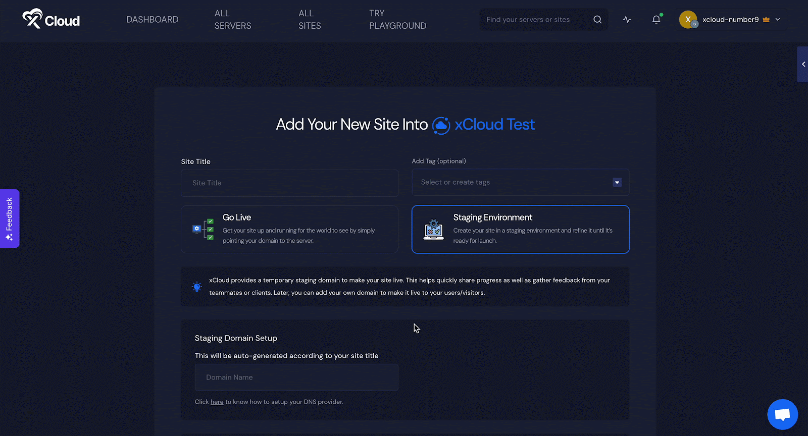 setup-staging-website