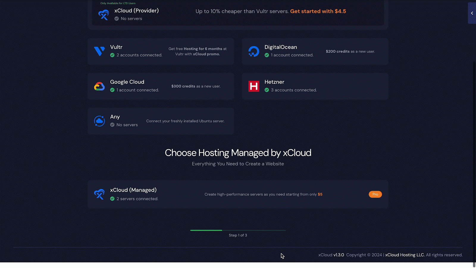 OpenLiteSpeed Server in xCloud
