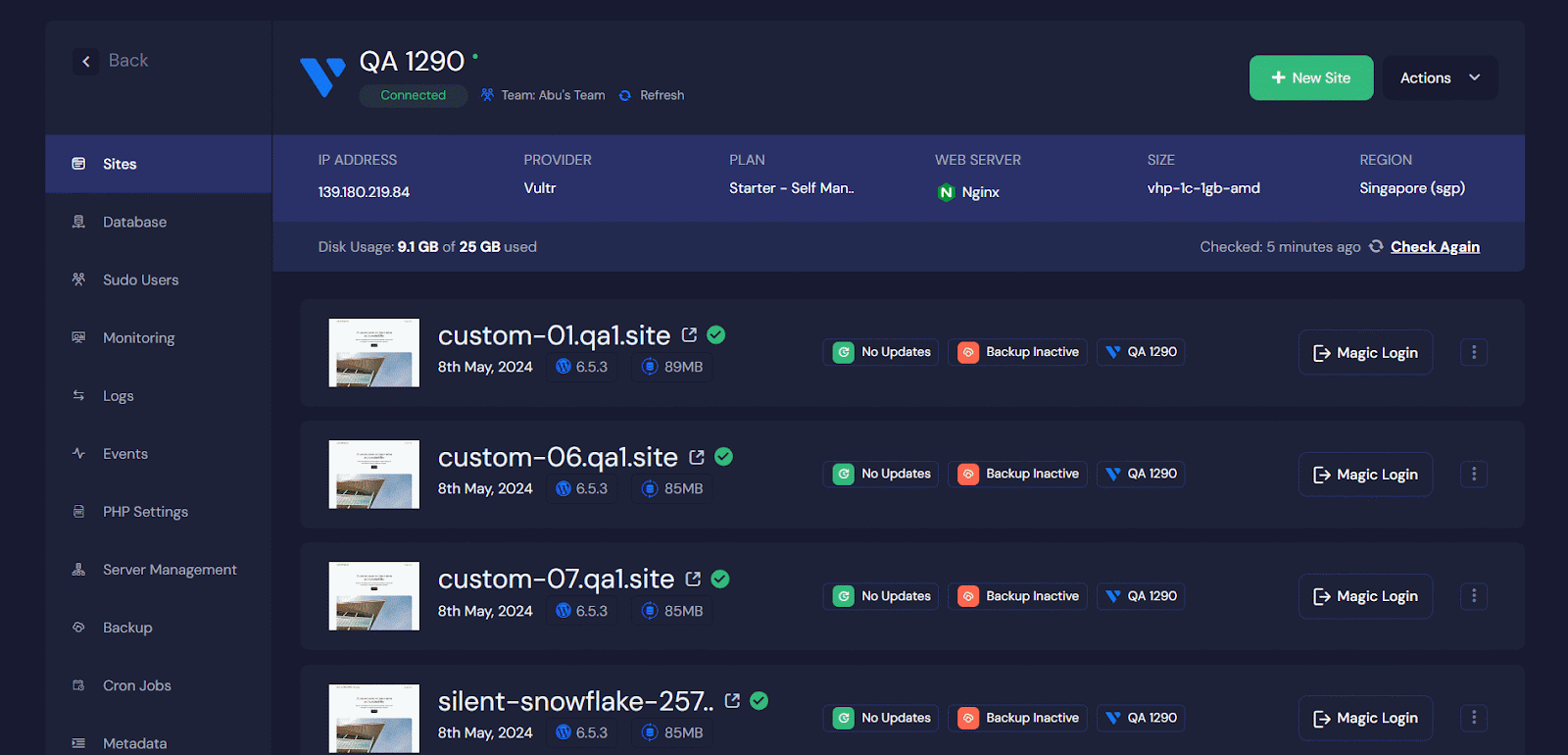 April And May Release Notes - Server Backup