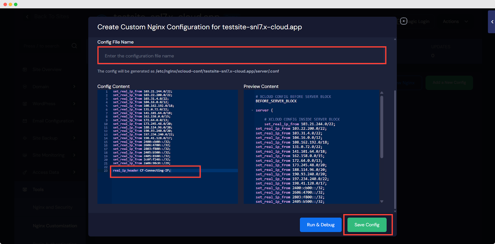 Show Visitor Real IP Behind Cloudflare Proxy