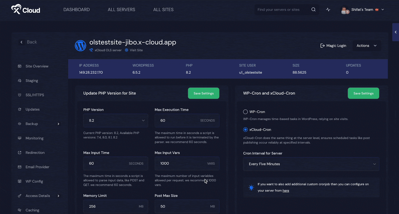 Unpublish WordPress Sites