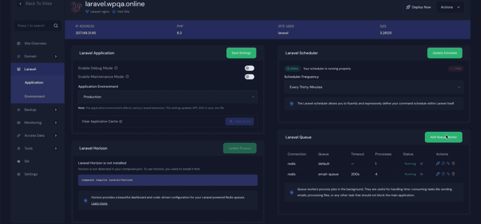Queue Worker for Laravel Applications