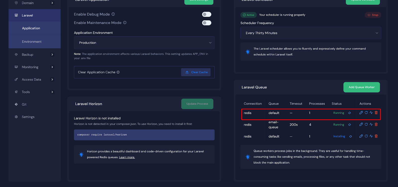 Queue Worker for Laravel Applications