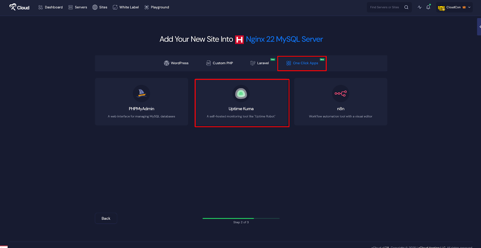 Deploy Uptime Kuma with xCloud