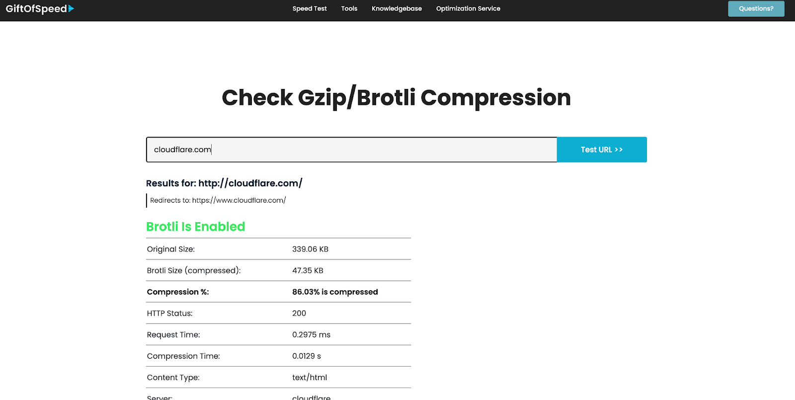 Brotli Compression