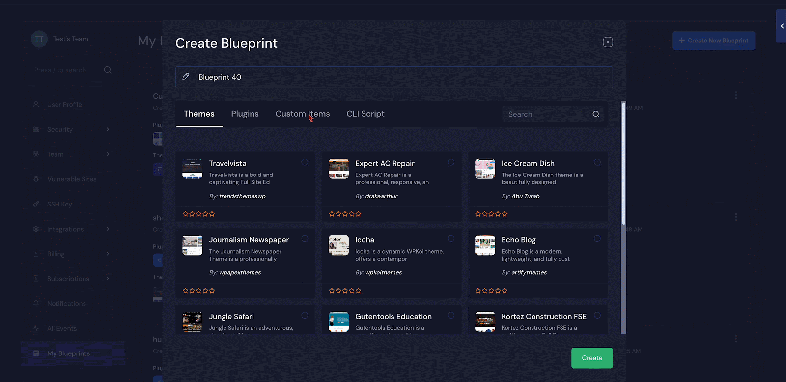 Create a Custom Blueprint 