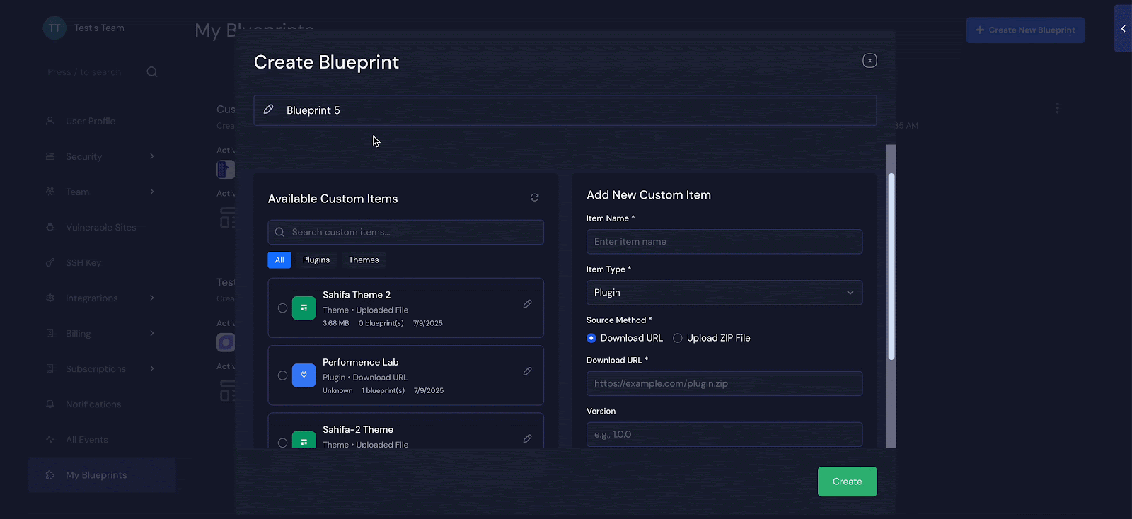 Create a Custom Blueprint 