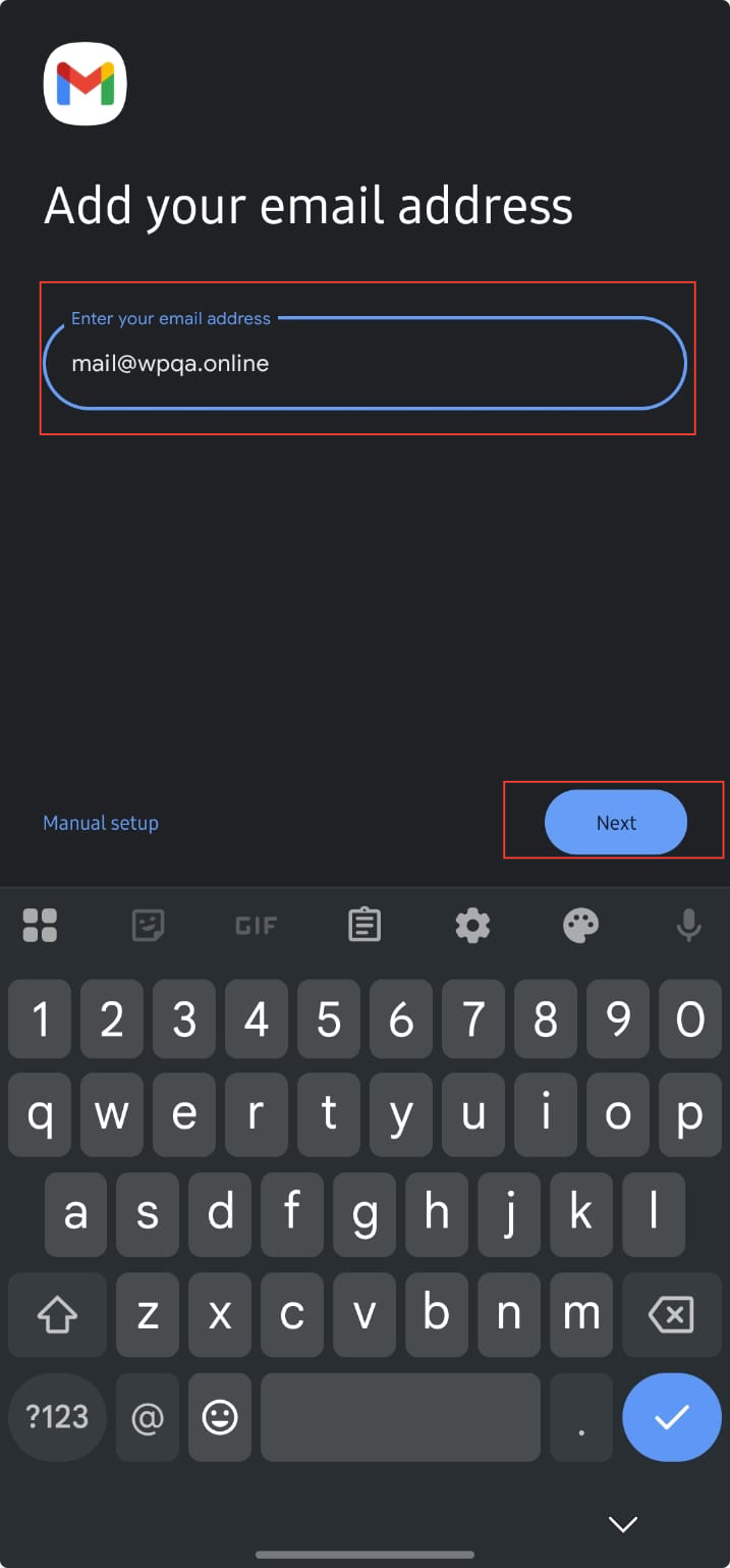 Configure a Business Mail account on Phone