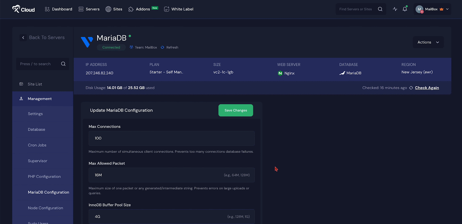 Configure MySQL and MariaDB