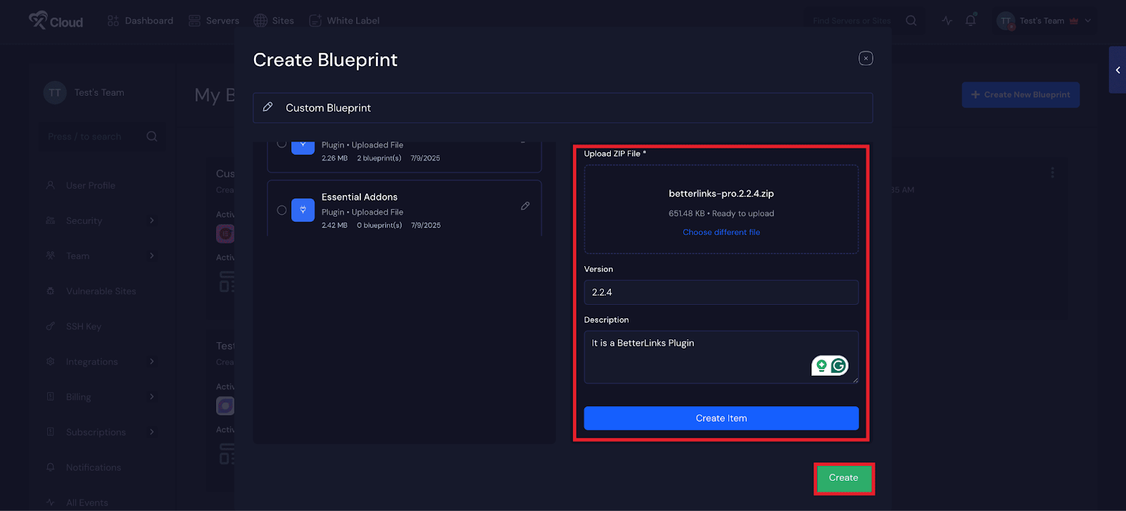 Create a Custom Blueprint 