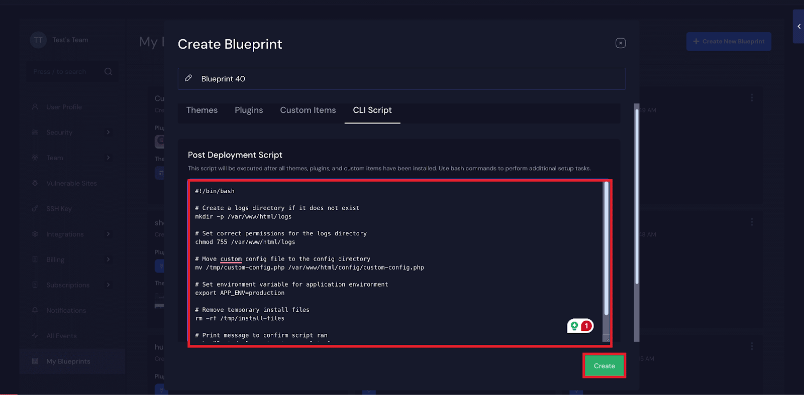 Create a Custom Blueprint 