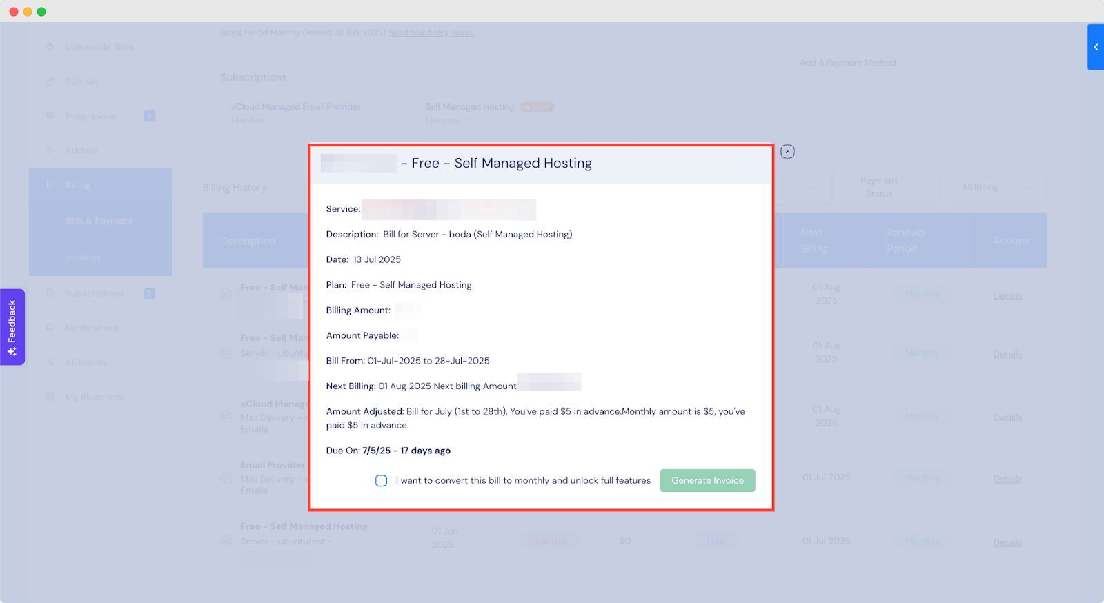 Upgrade from Free to Paid