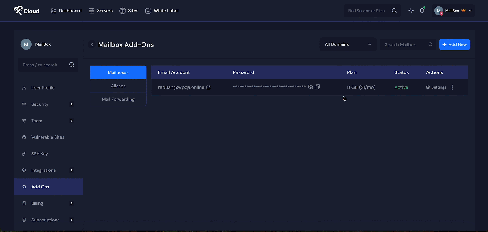 Domain Email Address