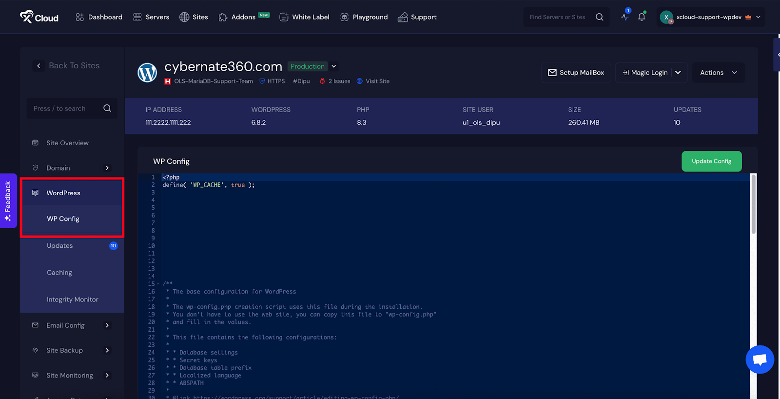 Enable Redis Object Cache Plugin
