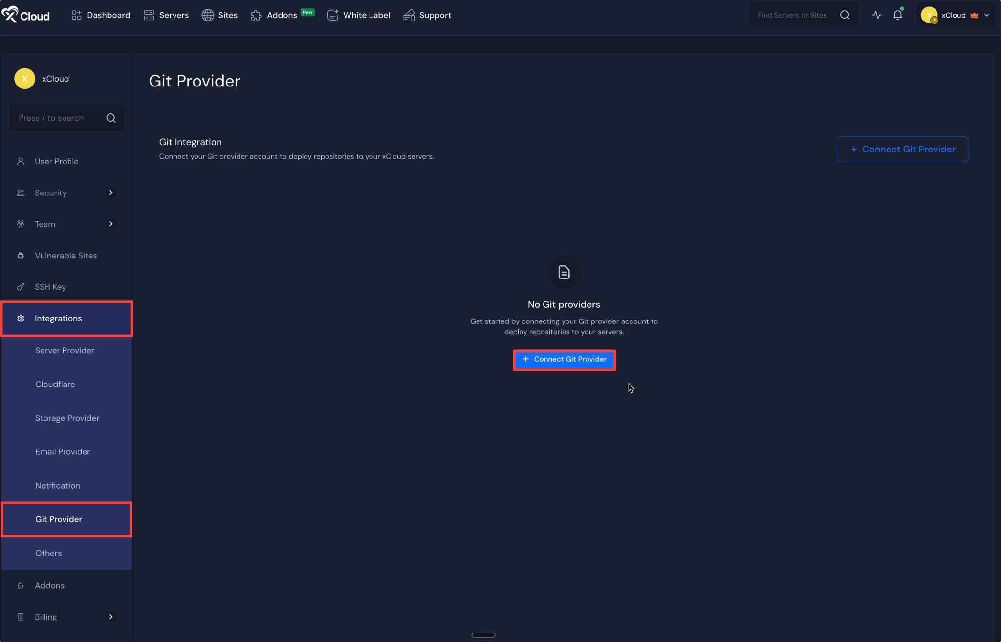 Integrate a Git Provider