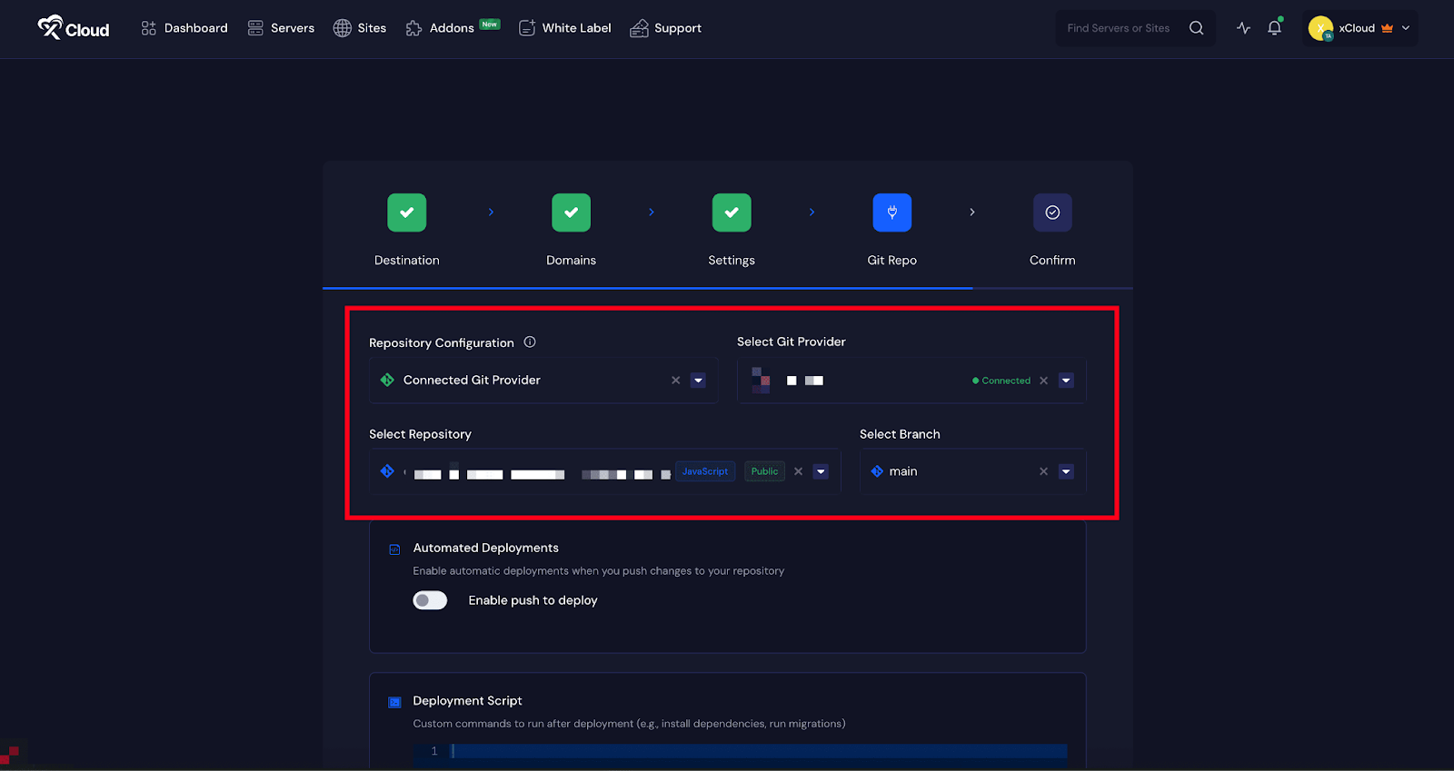 Integrate a Git Provider