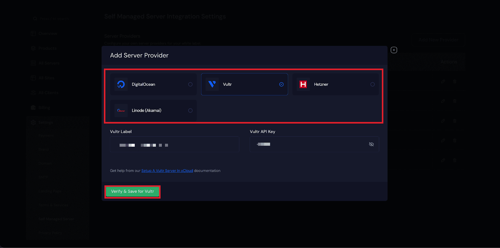 Resell Hosting with Self Managed Server Provider