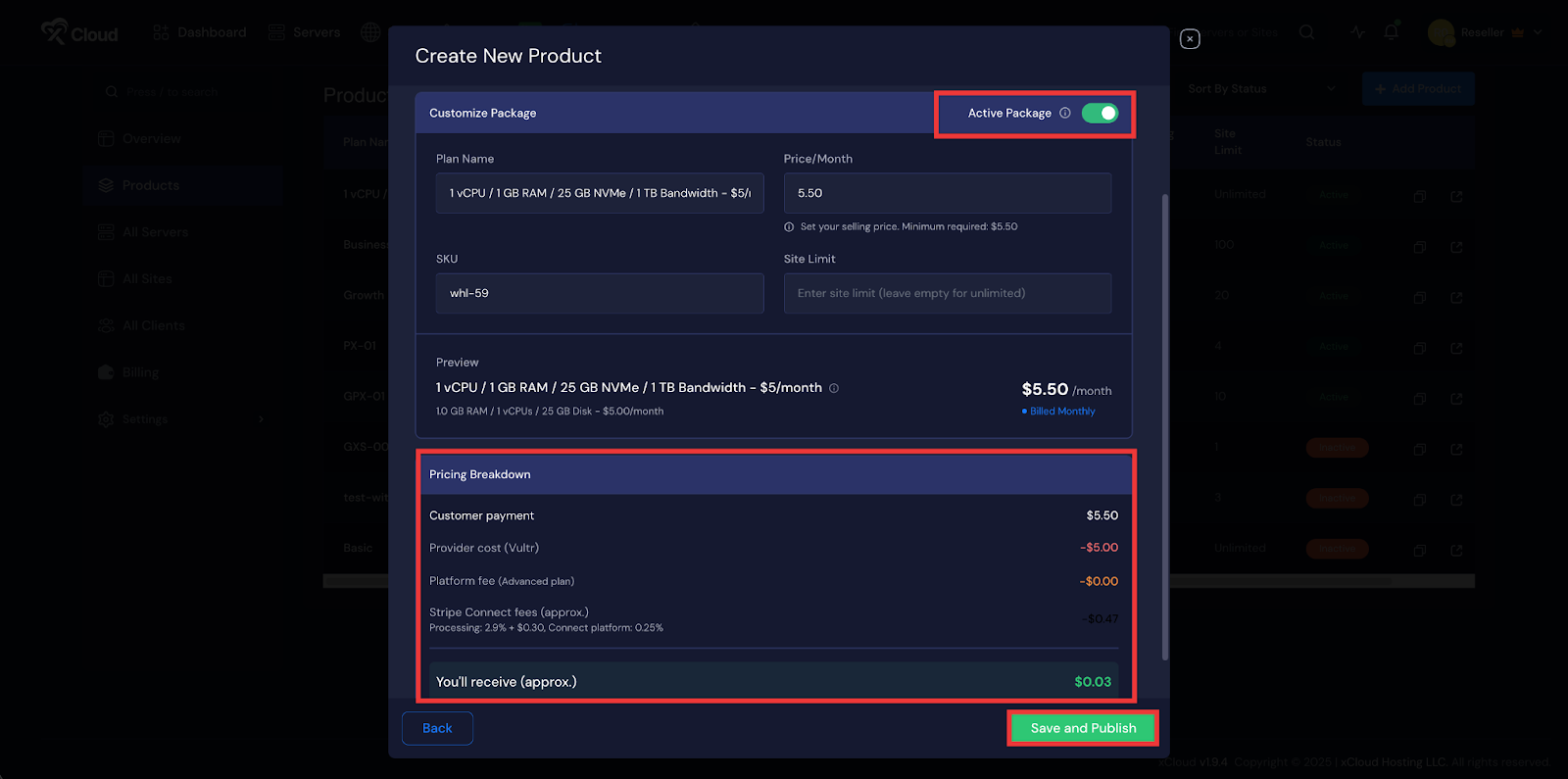 Resell Hosting with Self Managed Server Provider