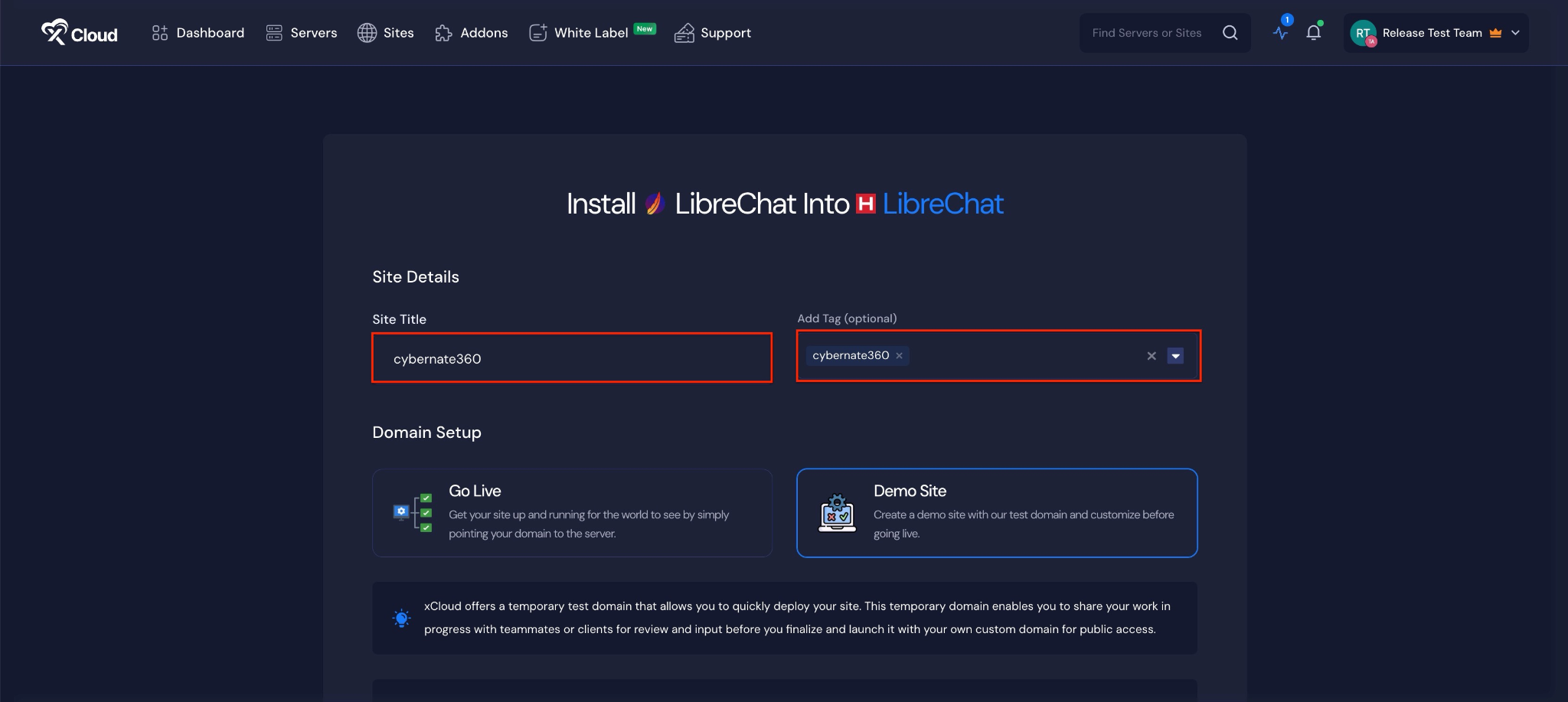 Deploy LibreChat with xCloud