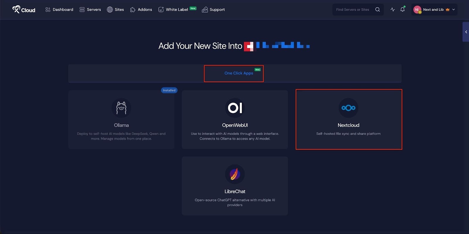 How to Set Up Nextcloud with One Click 